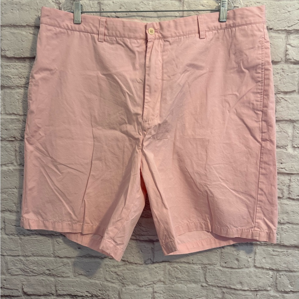 Vineyard Vines 42 Links Shorts Pink Cotton Chino Preppy mens golf 9” inseam